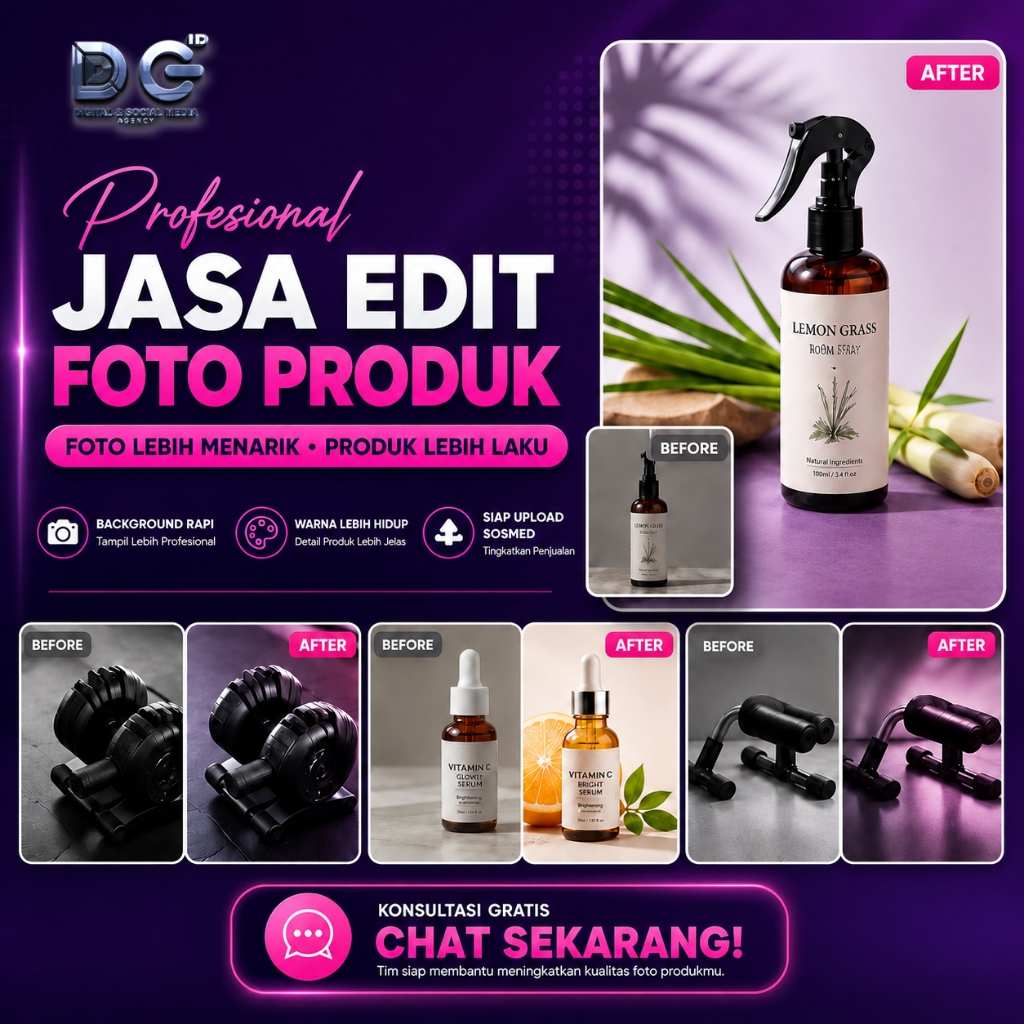 Jasa Edit Foto Produk Profesional Shopee & Marketplace | Background Rapi Siap Upload
