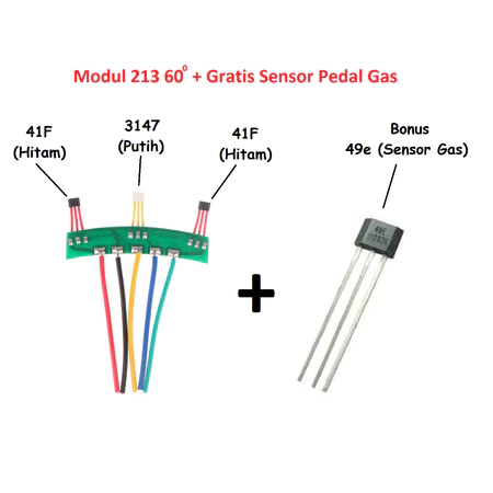 Modul Sensor BLDC  Magnet Motor Kabel PCB-213 PCB 213 Hall 60 120 deg 314 Hall Sepeda listrik