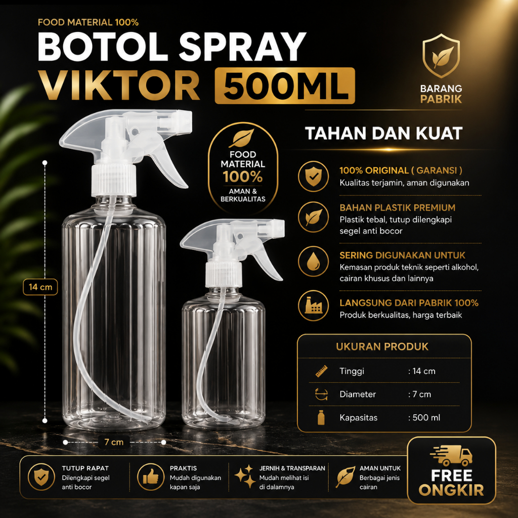 botol spray 500 ml / botol spray 500ml victor