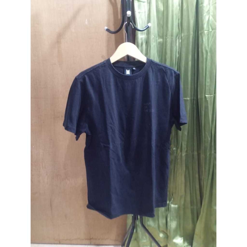 Tour BTS-Kaos Katun Singer TOUR BTS Warna Hitam Wanita