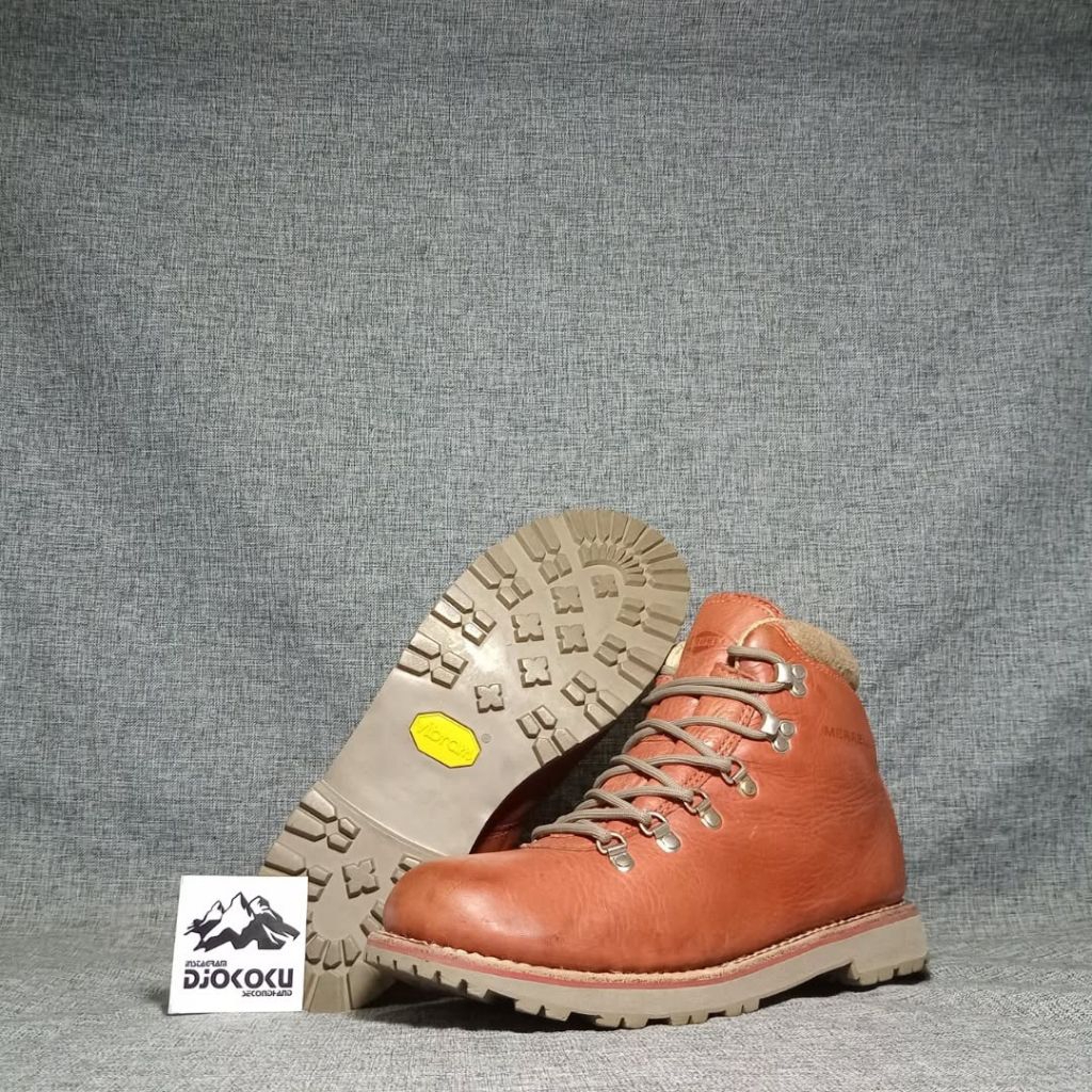 MERRELL sepatu boots vibram kulit outdoor kantoran lapangan trekking hiking touring motoran