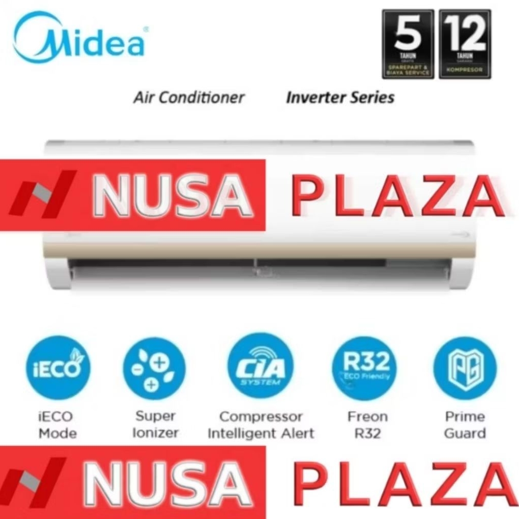 [MEDAN] AC MIDEA INVERTER 1/2 PK MSIAF-05CRDN2X / 1 PK MSIAF-09CRDN2X / 1.5 PK MSIAF-12CRDN2X / 2 PK