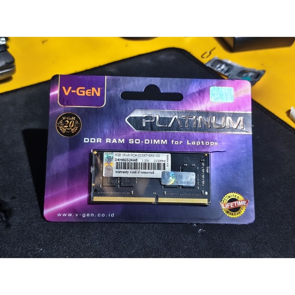 Memory RAM LAPTOP SODIMM V-GEN 8GB DDR4 VGEN