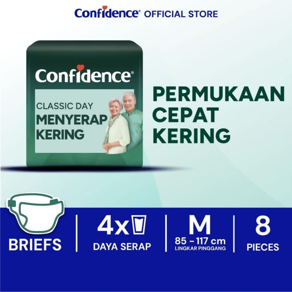 CONFIDENCE DIAPERS DEWASA PEREKAT / POPOK DEWASA / POPOK PEREKAT