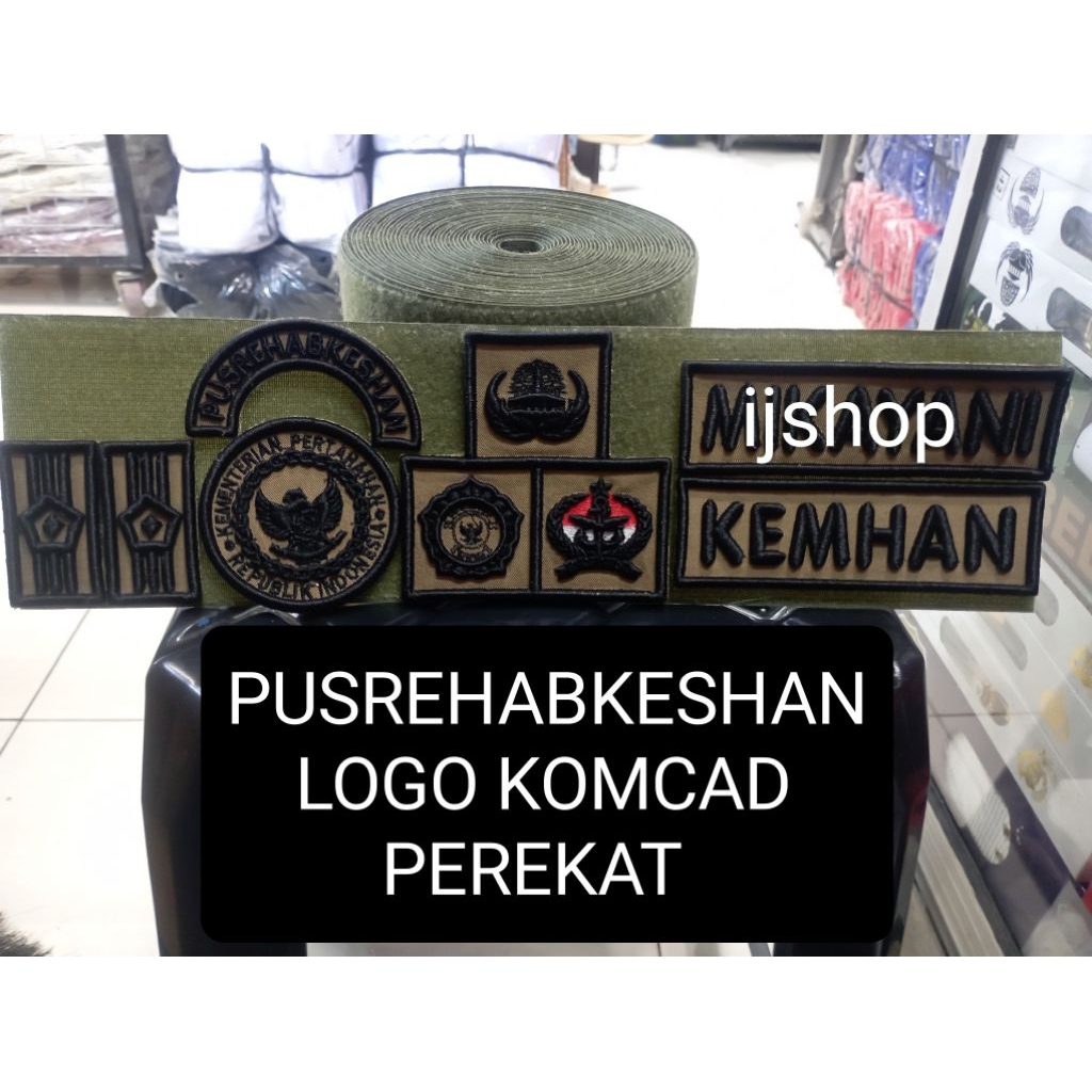 BORDIR KOMCAD KEMHAN PDL LORENG FULL + LOGO KOMCAD VELCRO PEREKAT