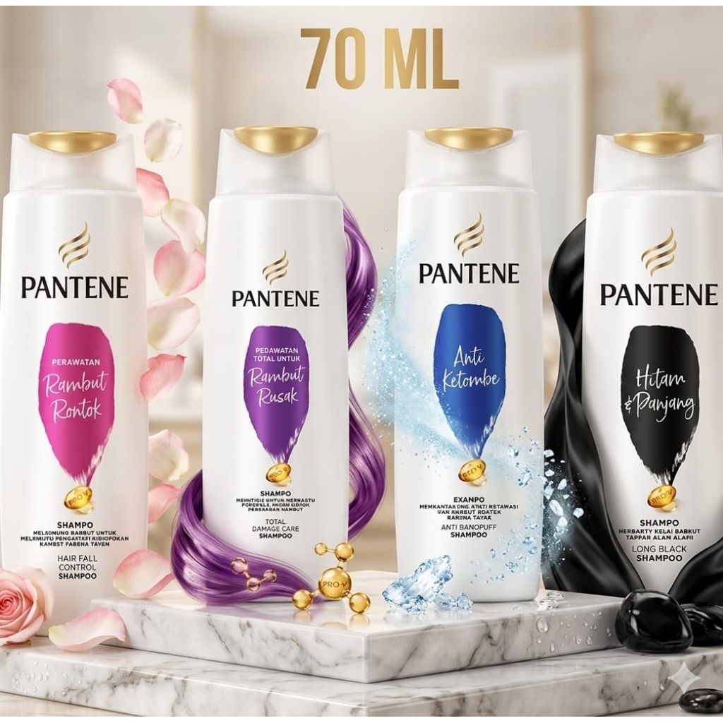 Shampo Pantene 70 ml untuk Mengurangi Rambut Rontok Secara Efektif