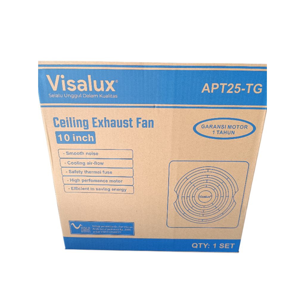 Exhaust Fan Plafon Visalux 10inchi/kipas angin ventilasi Visalux 10inchi APT25-TG