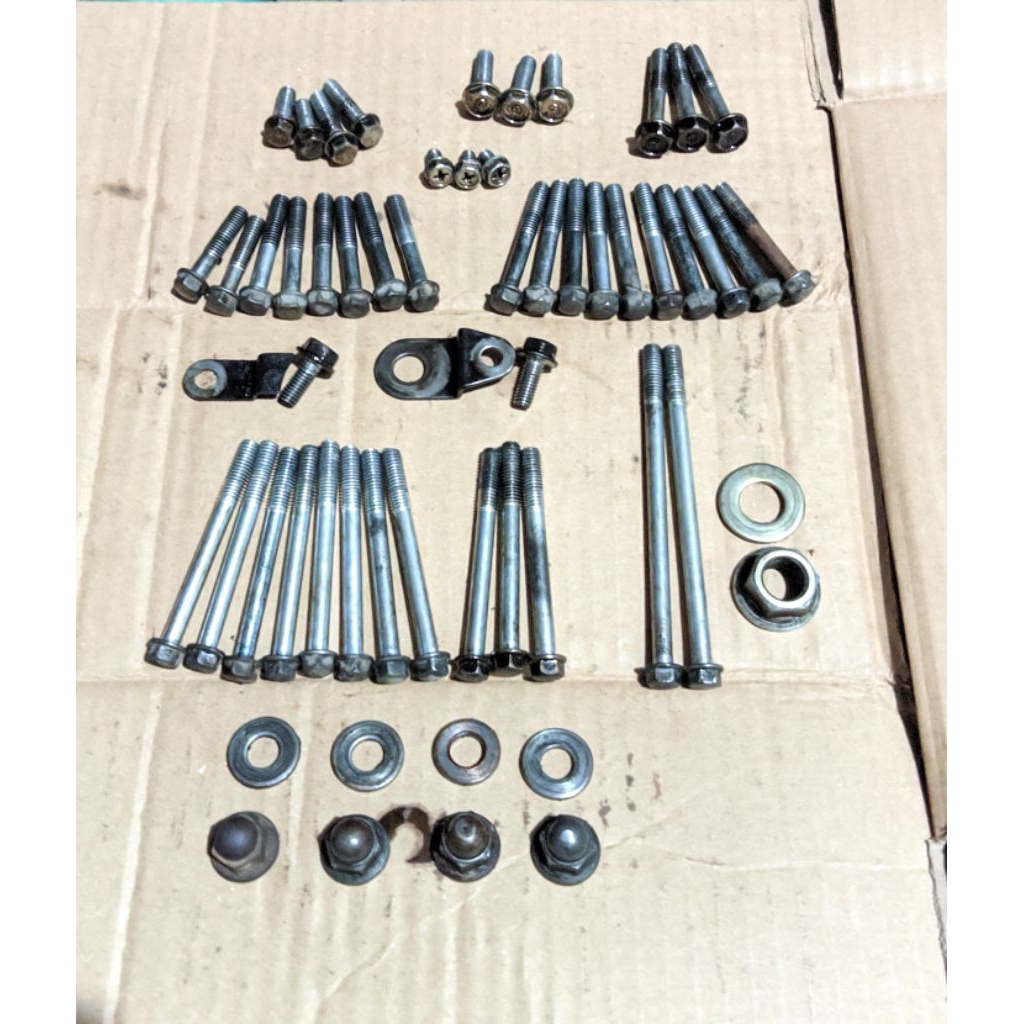 BAUT MESIN HONDA SUPRA X 125 KARISMA KIRANA ORIGINAL COPOTAN