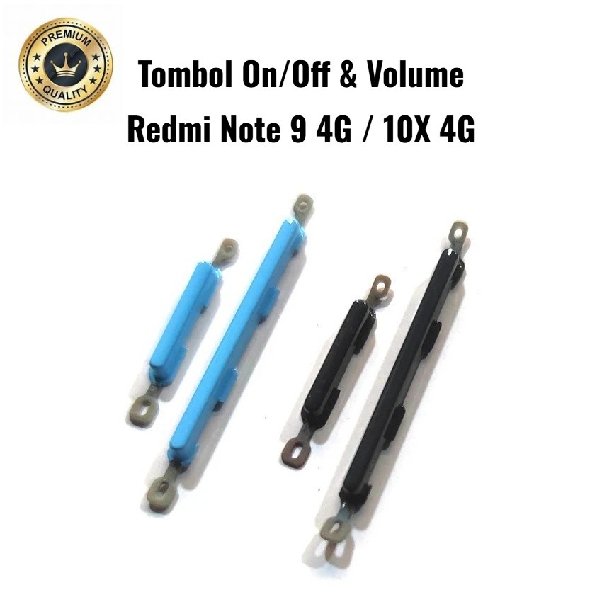Tombol On/Off & Volume Xiaomi Redmi Note 9 4G / 10X 4G I Tombol Luar Power & Volume naik Turun I Ref