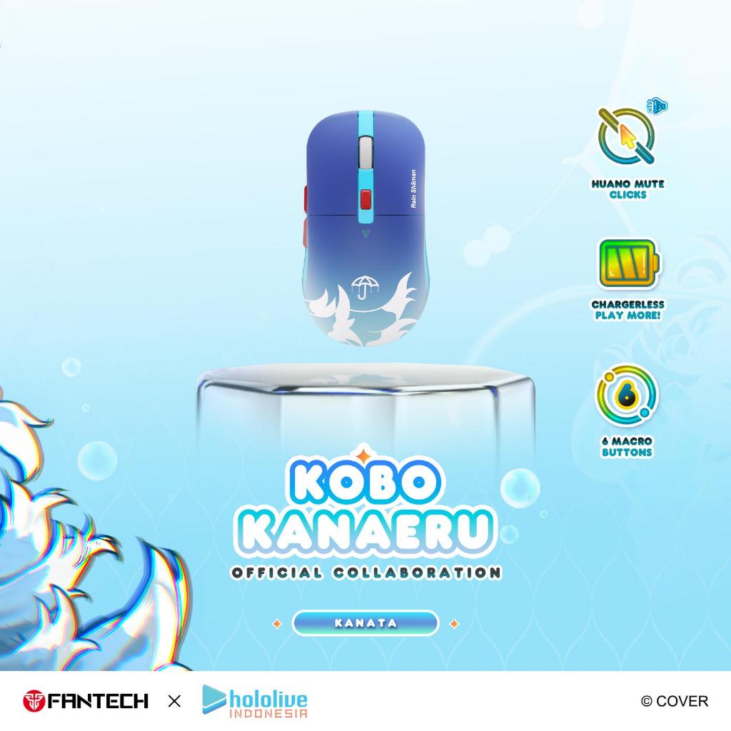FANTECH x KOBO / FANTECH x KOBO KANAERU HoloLive Exclusive Limited Edition Mouse WG9 Gaming Wireless