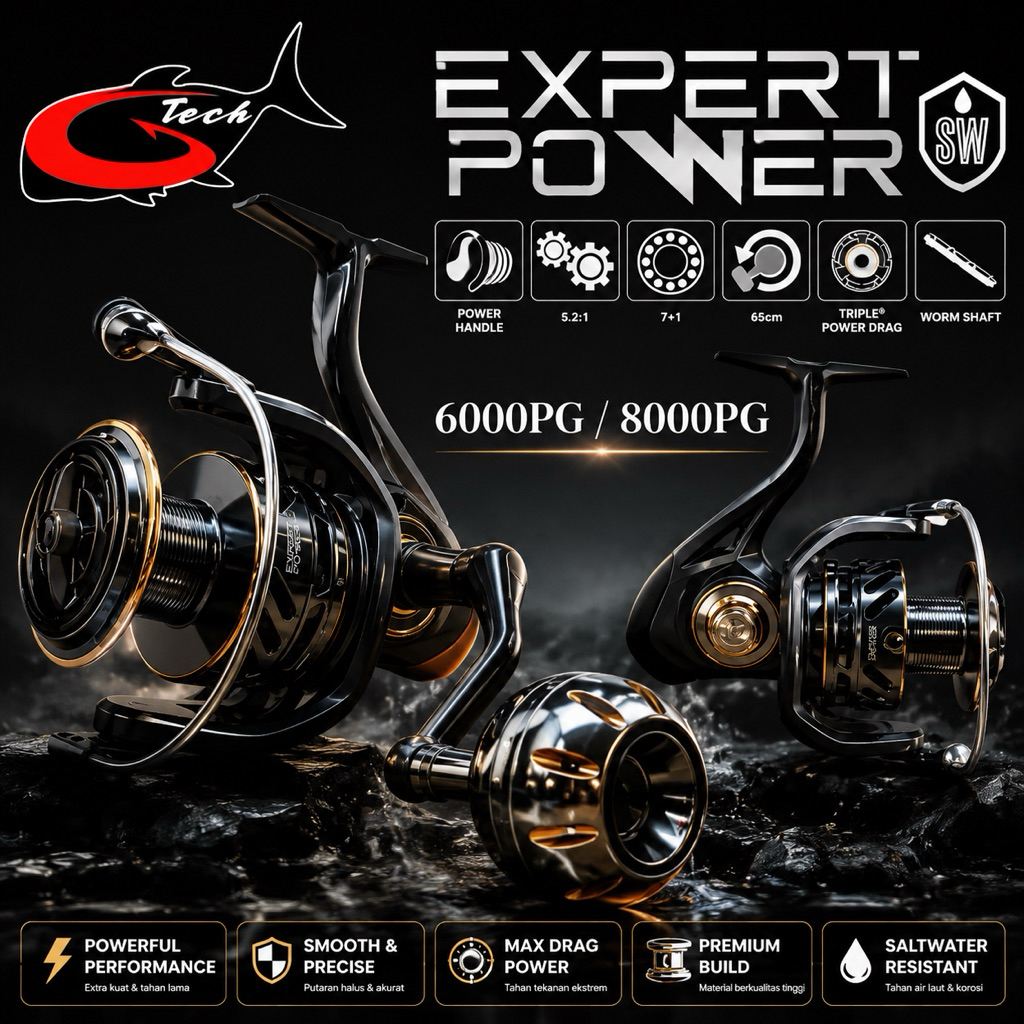 Reel Spinning Gtech Expert Power SW 6000PG | 8000PG