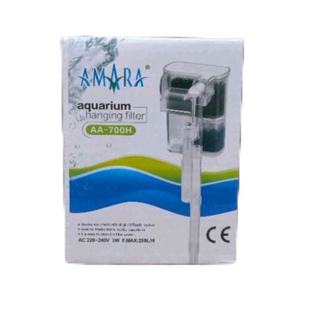 Mini hanging filter Amara AA-700H mesin filter aquarium model gantung low sirkulasi cocok utk sett a