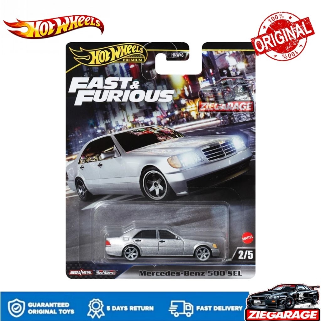 hotwheels Premium mercedes-Benz 500 SEL Fast Furious