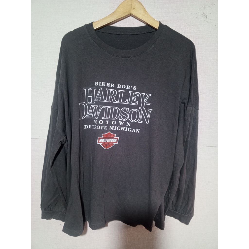 baju kaos lengan panjang oversize harley Davidson XXL second