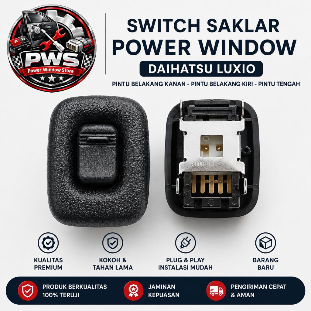 Terlaris Switch saklar power window Daihatsu Luxio pintu belakang kanan dan kiri