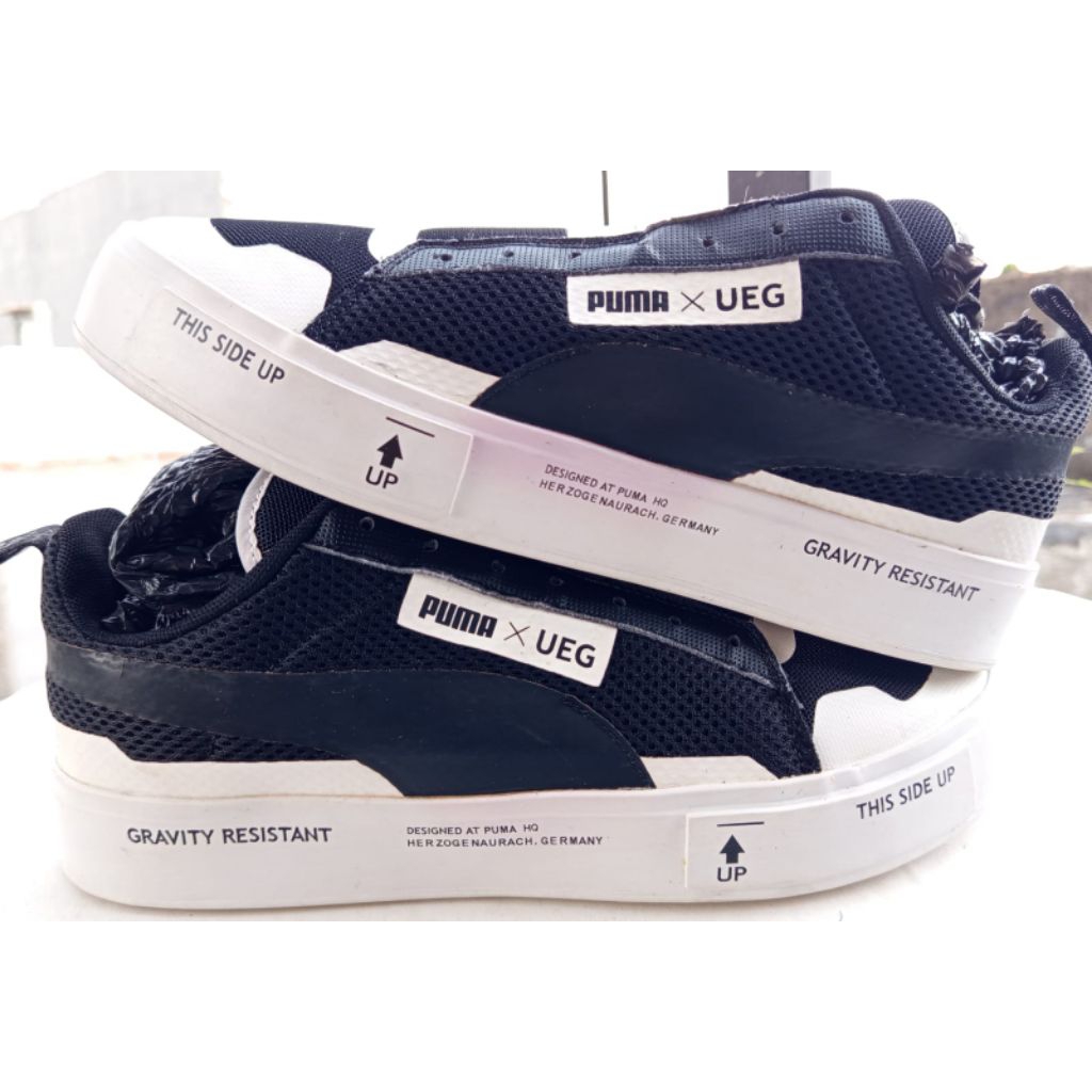 SEPATU BEKAS / SEPATU SECOND / KOLEKSI PRIBADI / UEG X PUMA COURT PLAY SLIP ON GRAVITY RESISTEN / SZ
