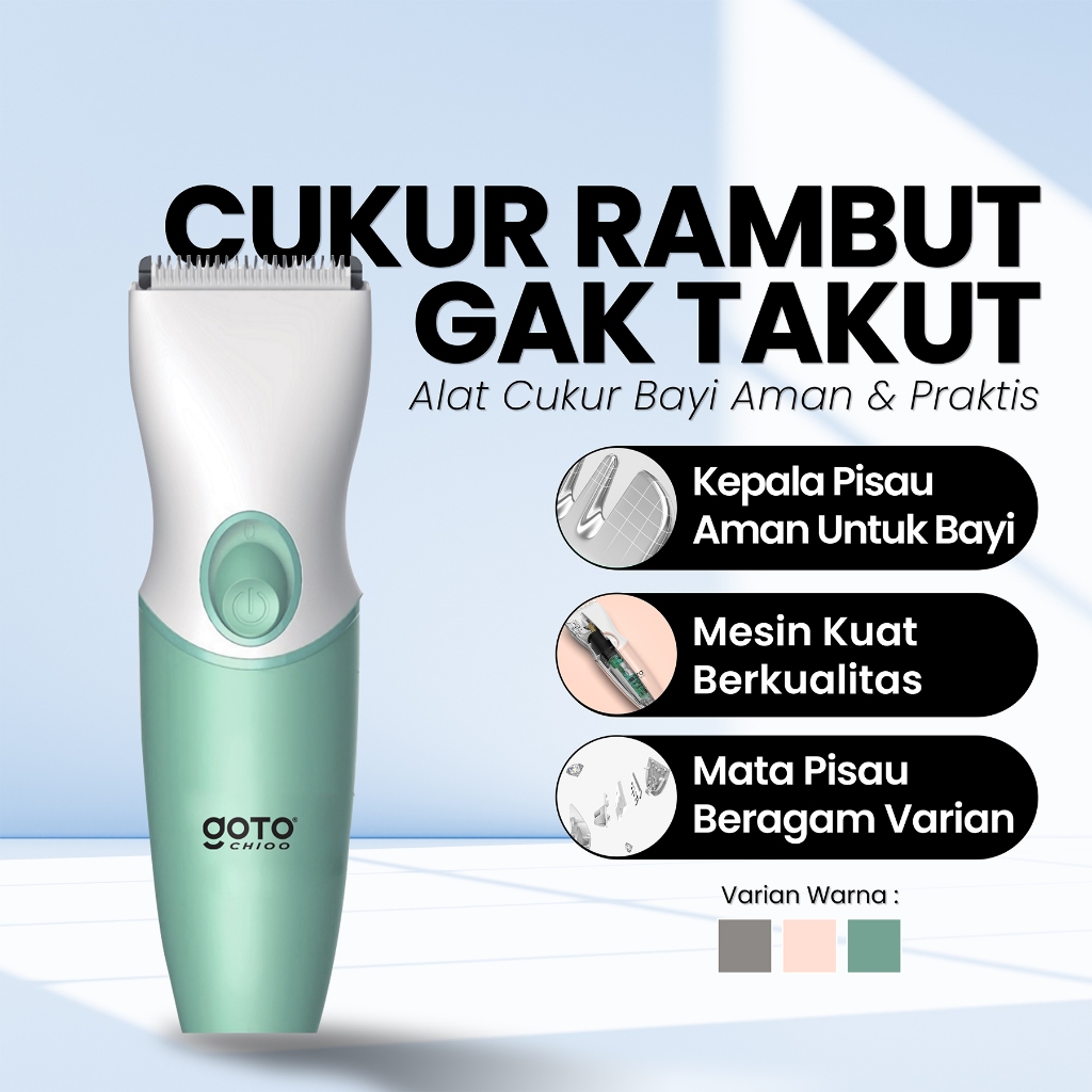 Goto Chioo Electric Hair Clipper Baby Alat Cukur Rambut Elektrik Portable Cukuran Bayi