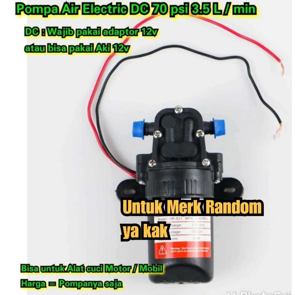 dinamo mesin cuci portable Pompa alat cuci Motor Mobil tanpa selang dan sprayer Pompa air elektrik D