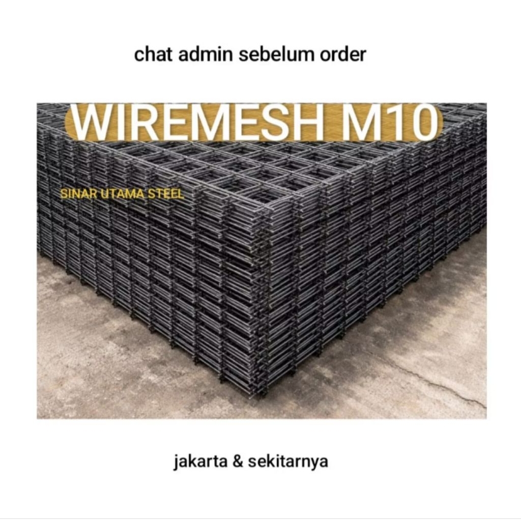 Besi wiremesh M10 std / Besi Kotak Wiremesh M10 std SNI / BESI WERMES M10 / WIREMESH COR