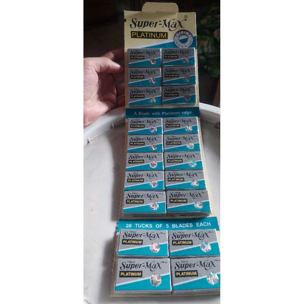 Silet Supermax Platinum original 100% - Tajam, Tahan Lama, Praktis