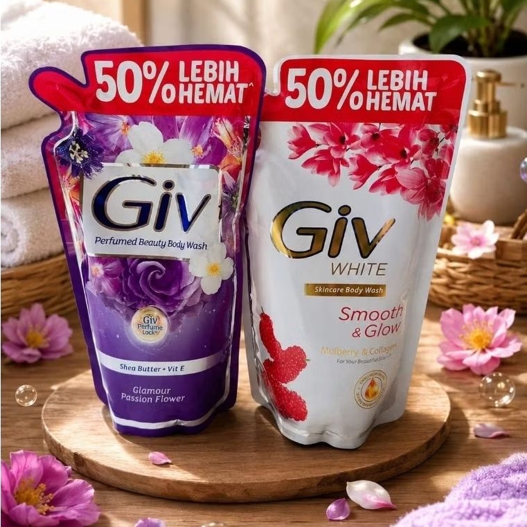 GIV BODY WASH 800ML / sabun cair giv / sabun mandi giv
