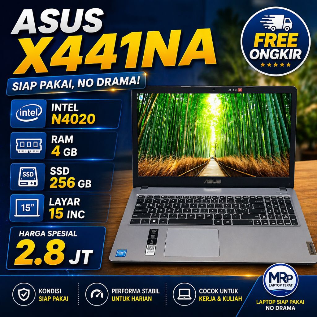 asus x441n intel n3350 ram 4 gb hdd 500