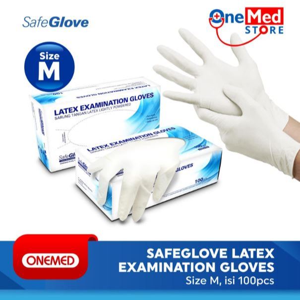 SAFEGLOVE Sarung Tangan Latex Exam Safeglove Ekonomis