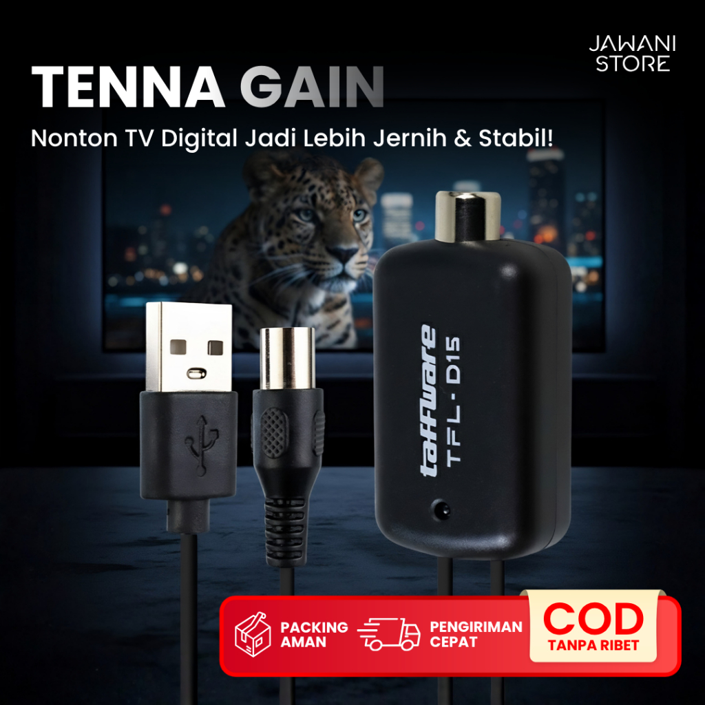Tenna Gain TV Signal Booster | Penguat Sinyal Antena Indoor Outdoor