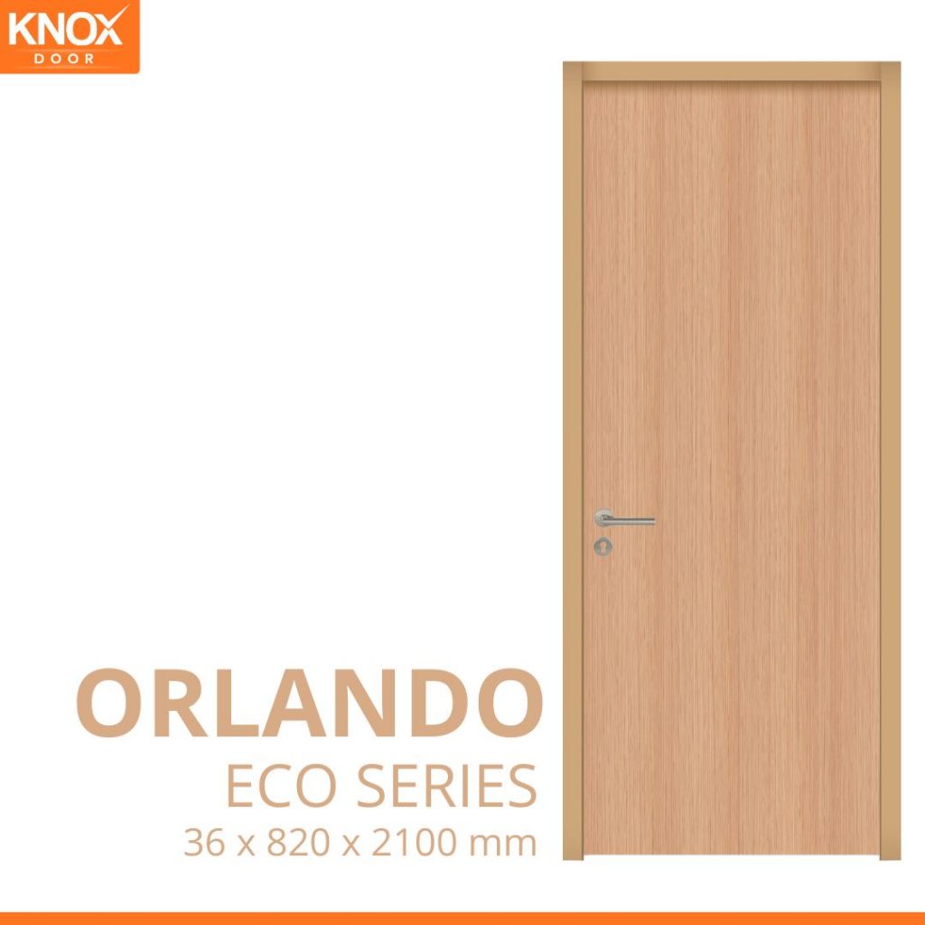 KNOX DOOR - Pintu Interior Knox Orlando 36x820x2100mm l Only Pintu l Fullset l Custom Ukuran