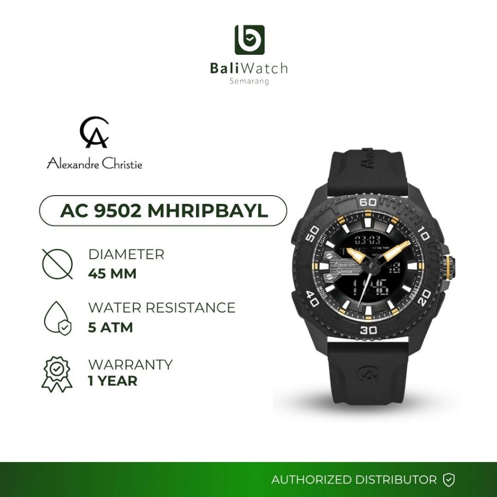 Alexandre Christie AC 9502 MHRIPBAYL Jam Tangan Pria