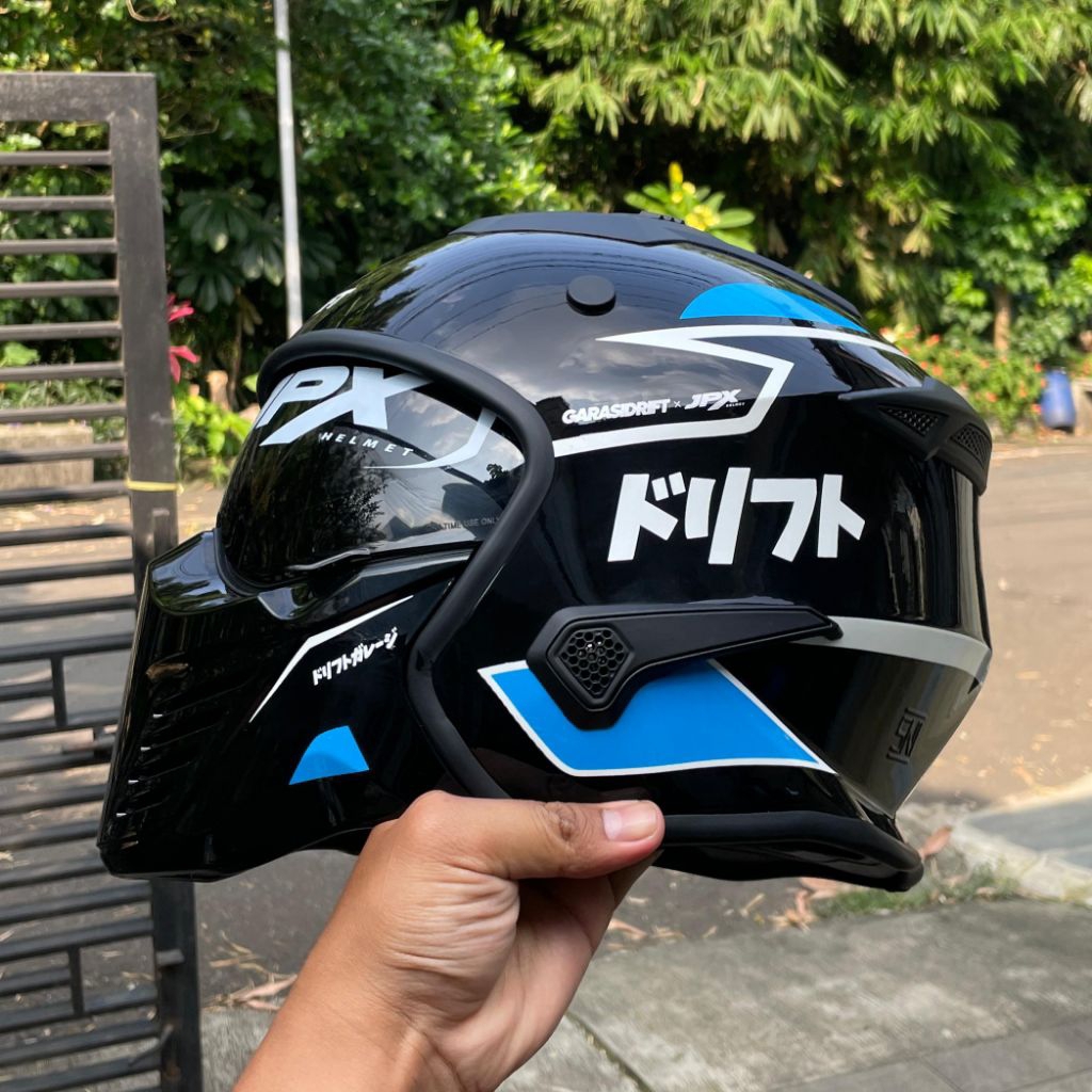 HELM JPX MX 726-R GUNDAM SPECIAL GARASI DRIFT ADVANTURE FULL FACE