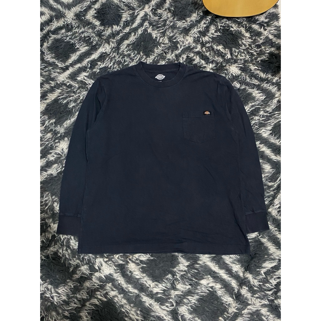 kaos lengan panjang dickies dark navy pocket