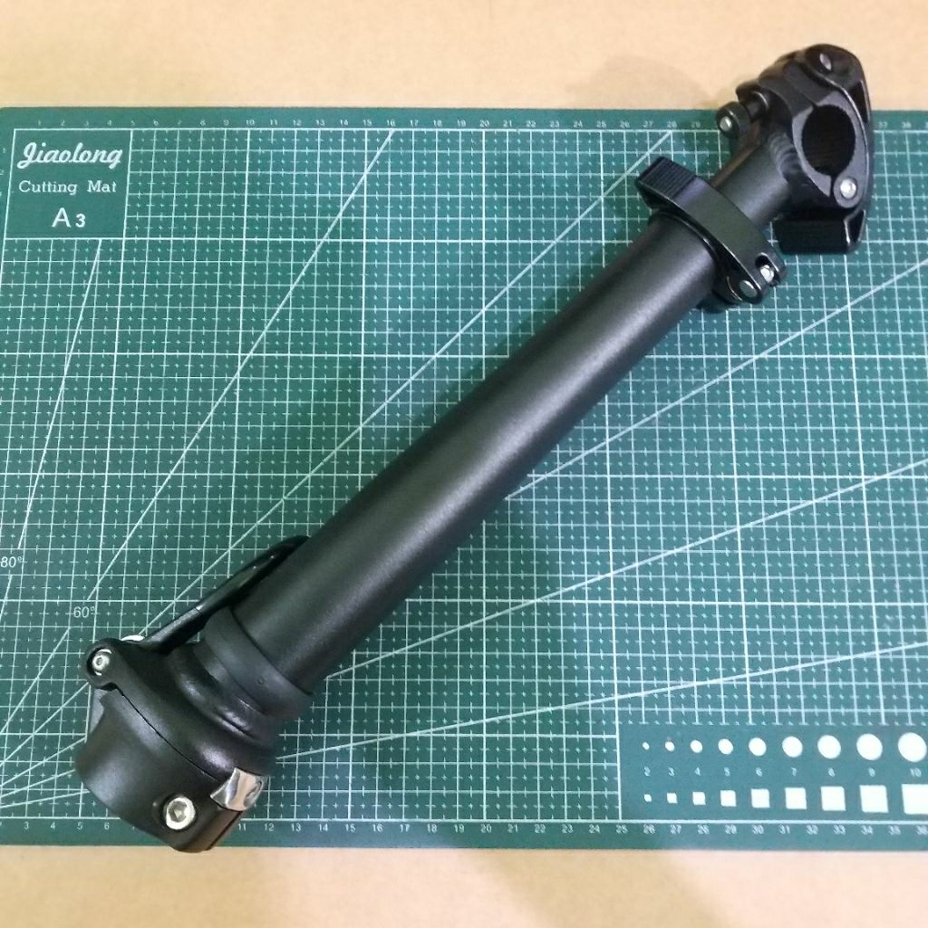Sepeda Lipat Handlepost ION Teleskopik Hitam (bekas) model clamp 1 baut telescopic