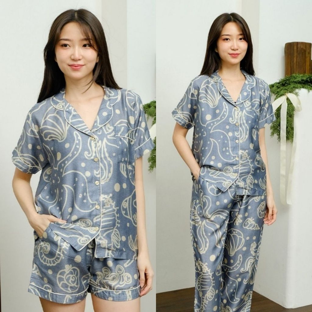 Cielyn | Organic Silk | Archive Collection | Piyama Wanita Dewasa Set
