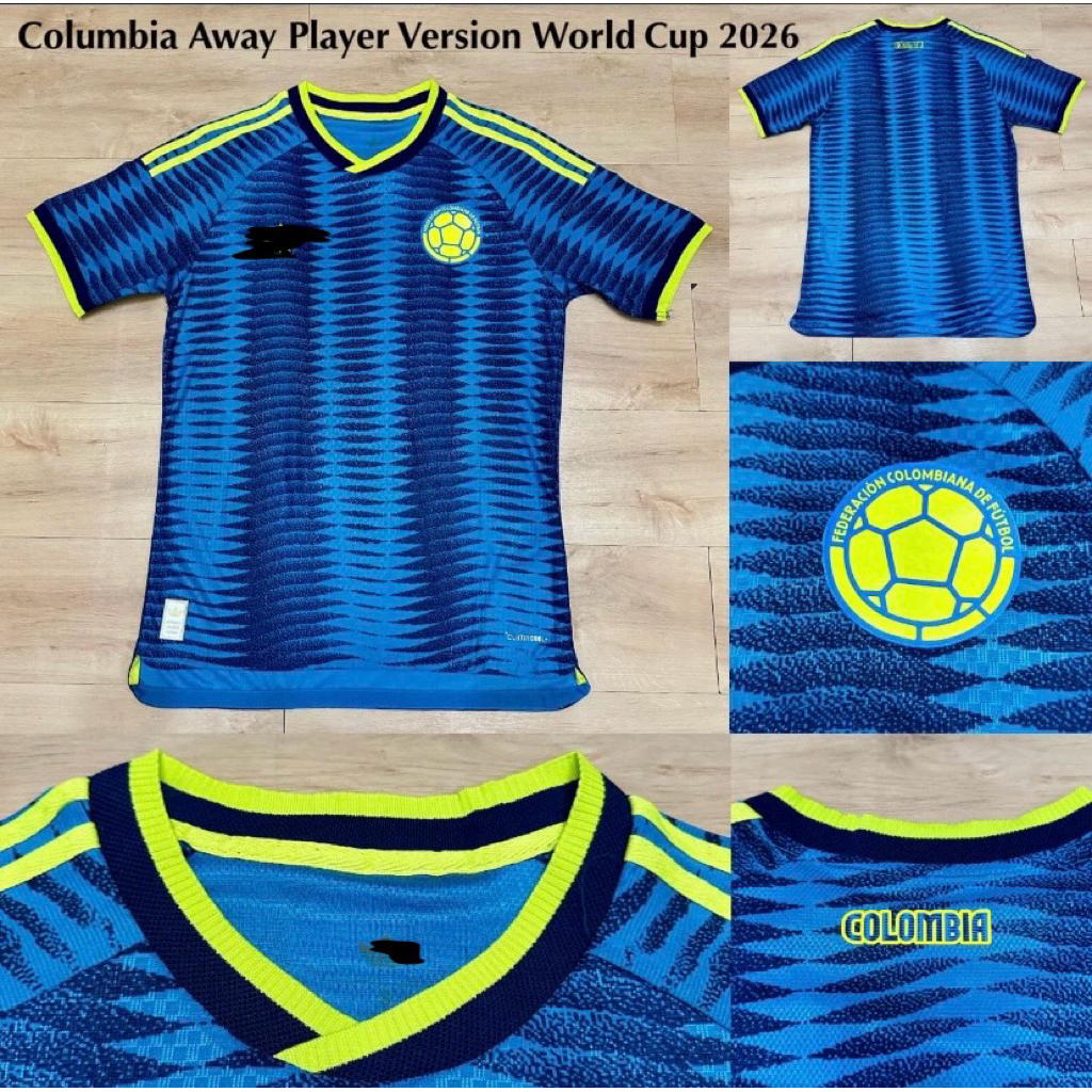 Jersey Kaos Baju Bola Timnas Colombia Kolombia Kolumbia Columbia Home Away 3rd Third Training Hijau 