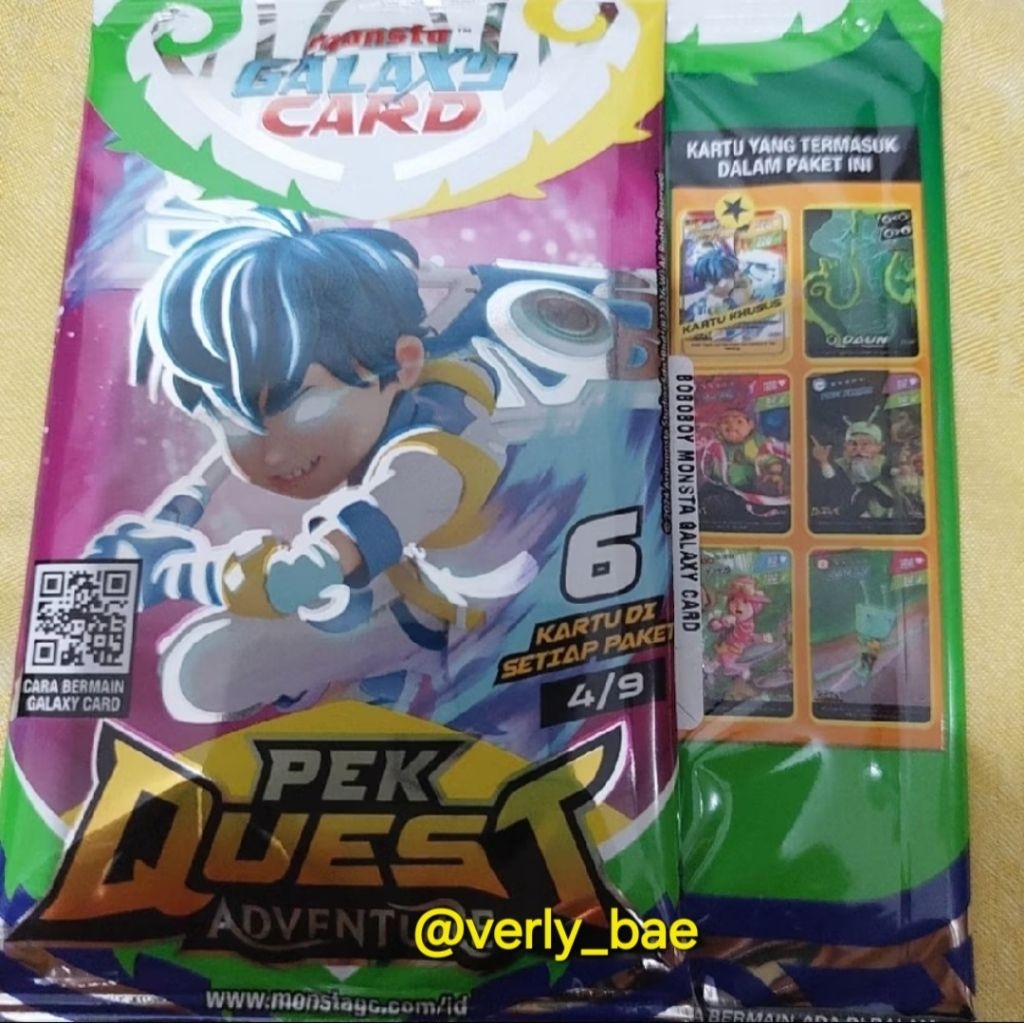 Kartu Boboiboy Beliung SR Pek Quest Adventure 4/9