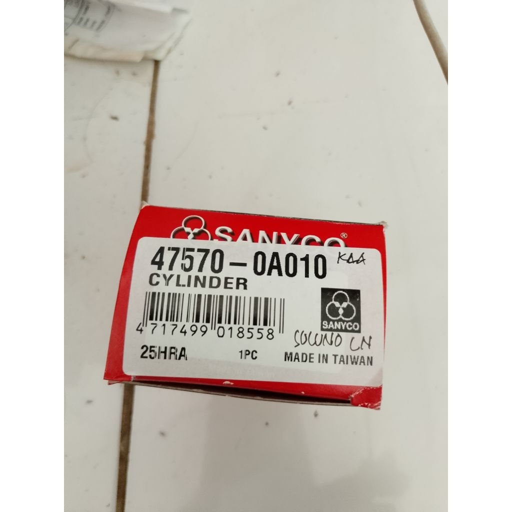 Wheel Cylinder SET / Master Rem Belakang SET Toyota Soluna Sanyco Original