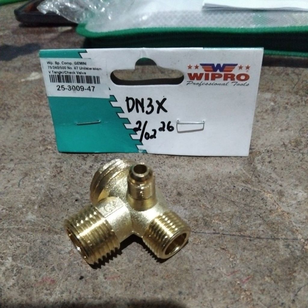 Unilateralisme Kompresor Gemini Wipro / V. Tangki / Check Valve 8Kd/9Kd /75/240/500