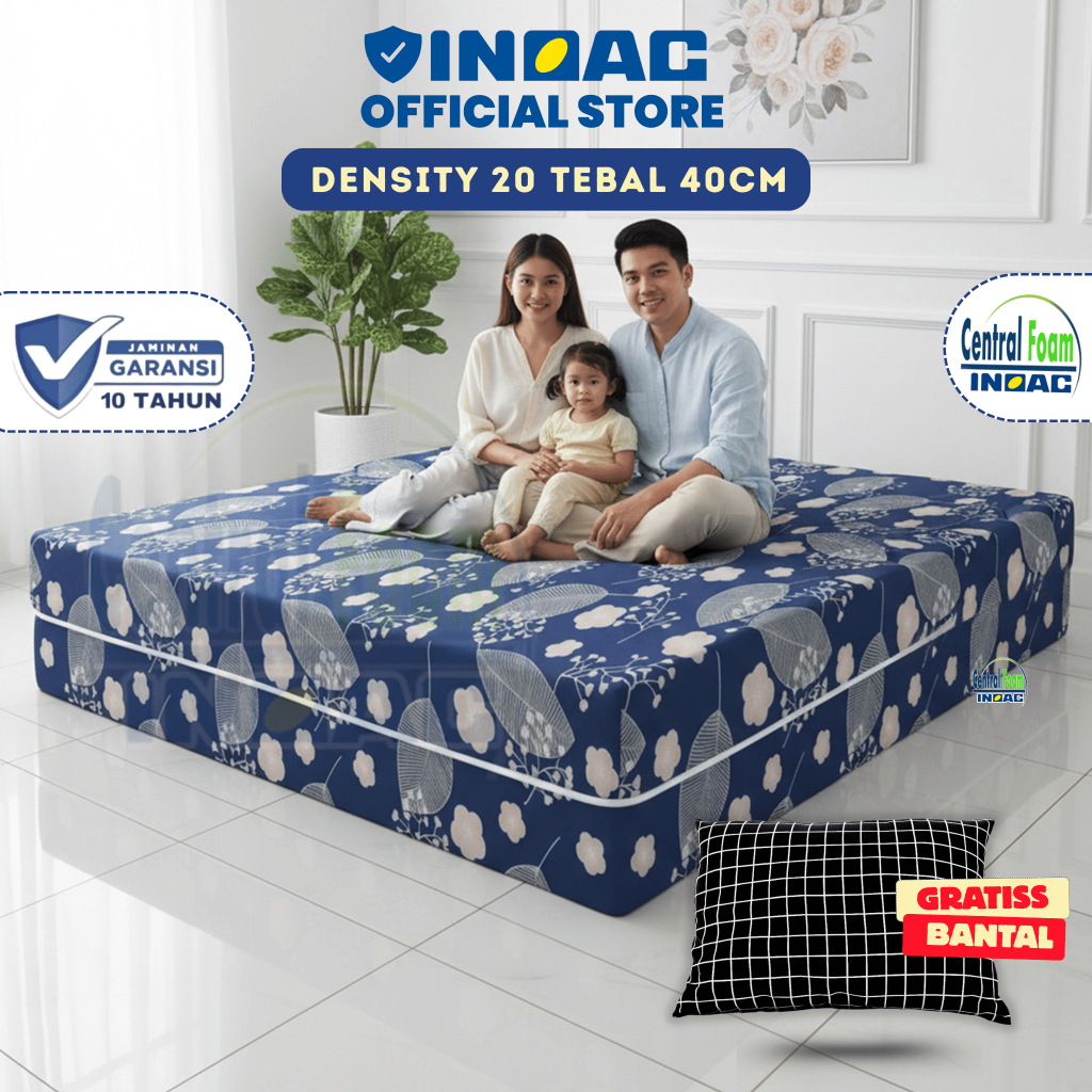 INOAC Tebal 40cm Central Foam Kasur Busa matras INOAC  Garansi 10 tahun Murah