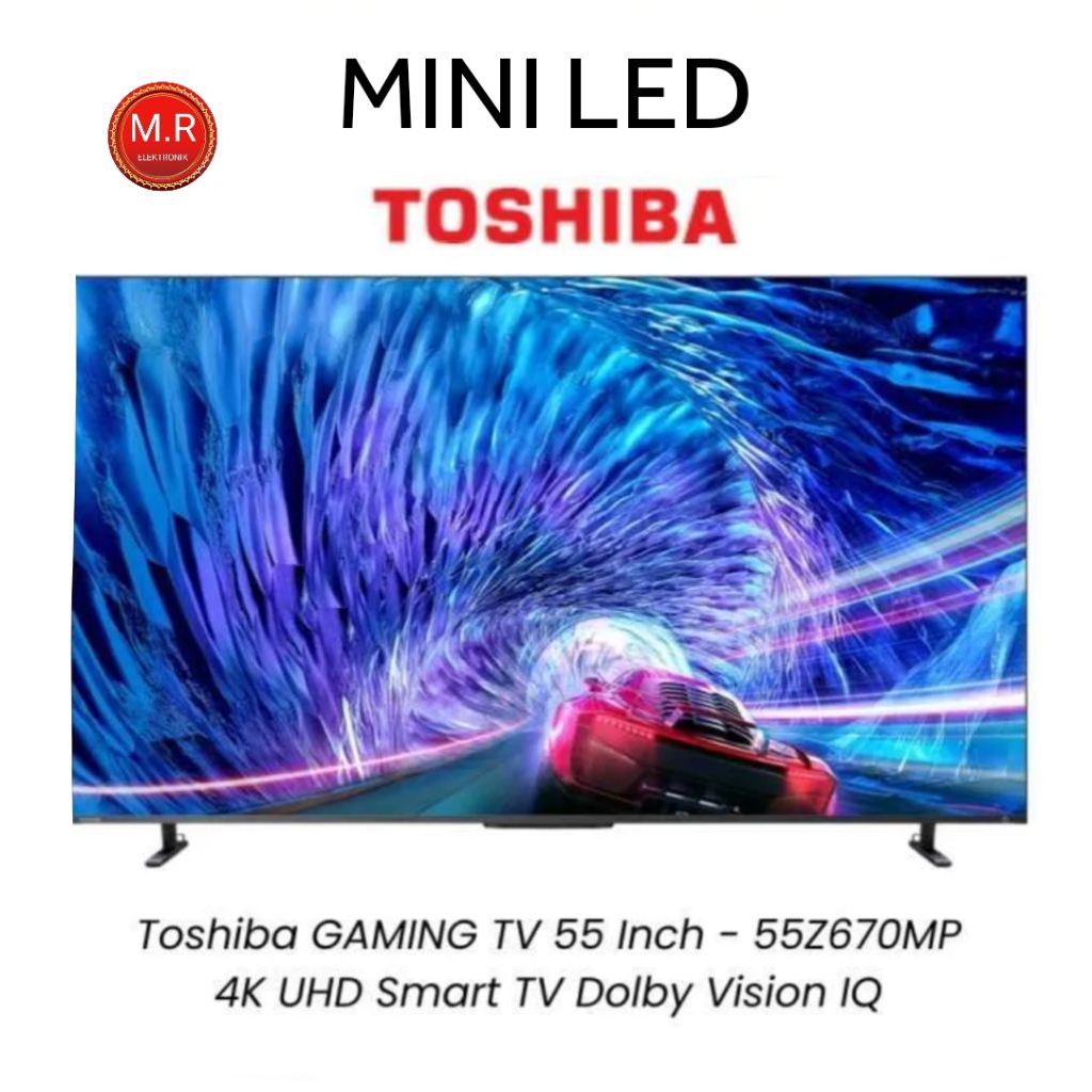 TV TOSHIBA MINILED NEW 55Z670SP 144HZ GAMING TV/DIGITAL TV/SMART TV