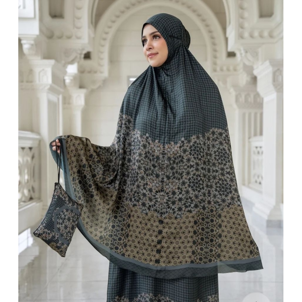Haramain 2 Prayer Robe Dates Mukena Buttonscarves Mukena Travel