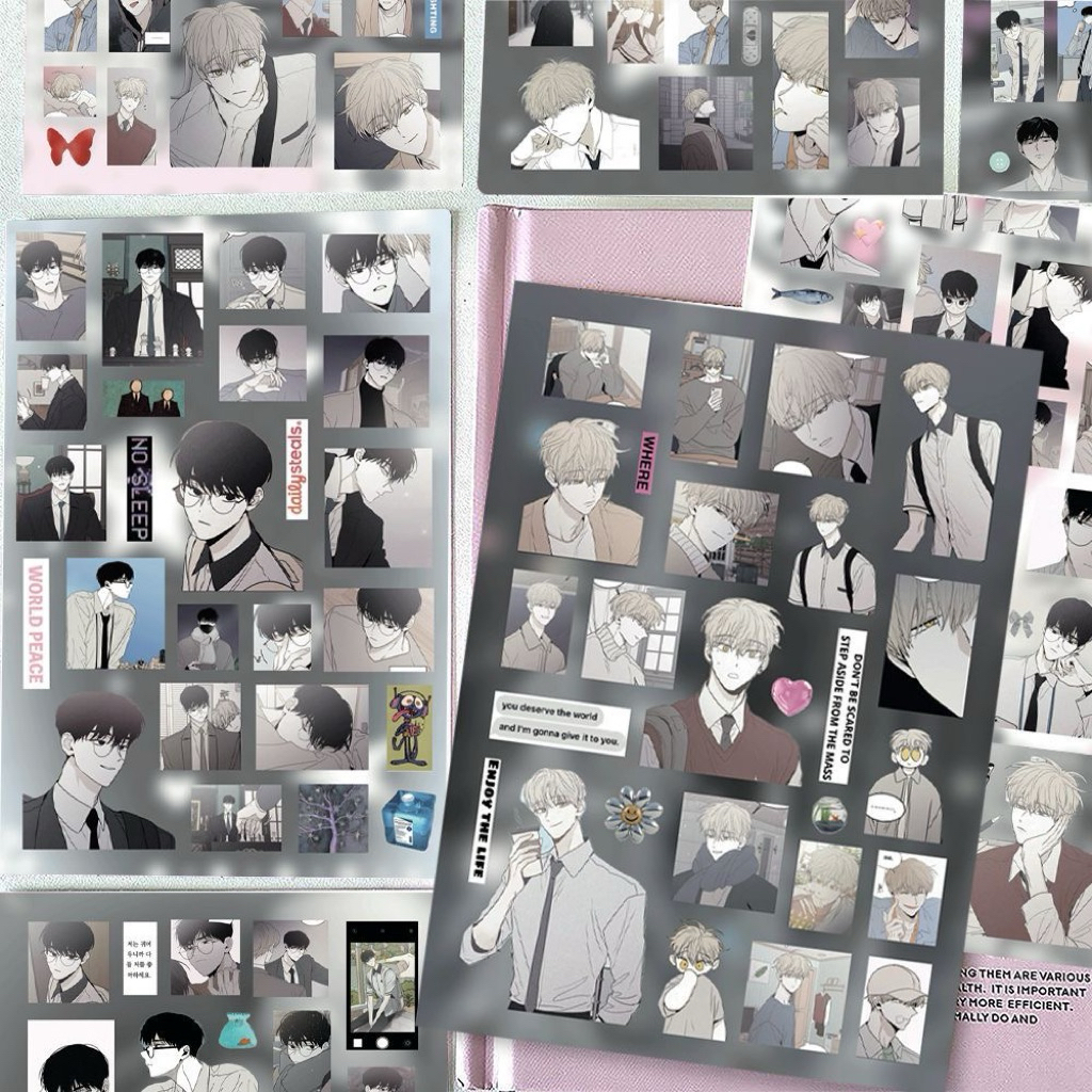 [8 Lembar Stiker] Manhwa Checkmate Stickers High-Quality Waterproof DIY