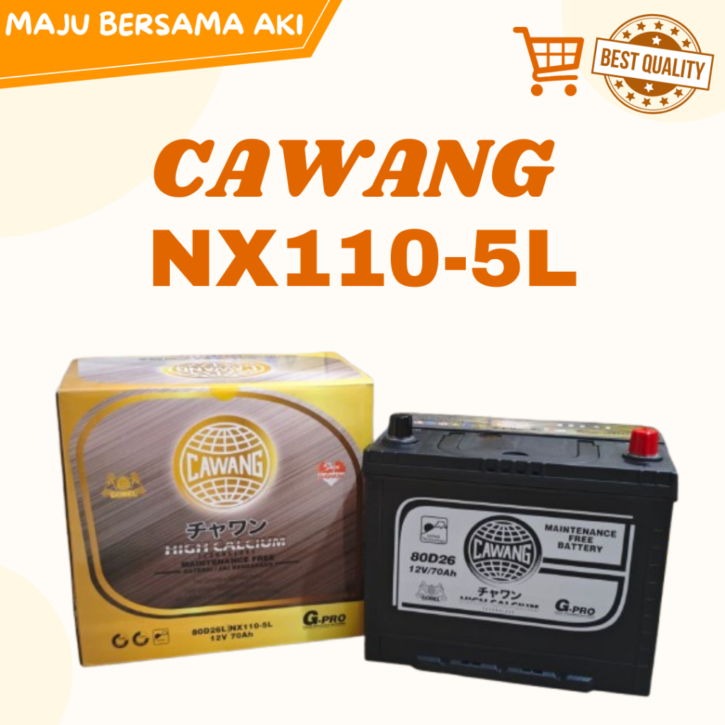 Aki mobil TOYOTA INNOVA DIESEL Cawang NX110-5L 70ah Accu Kering