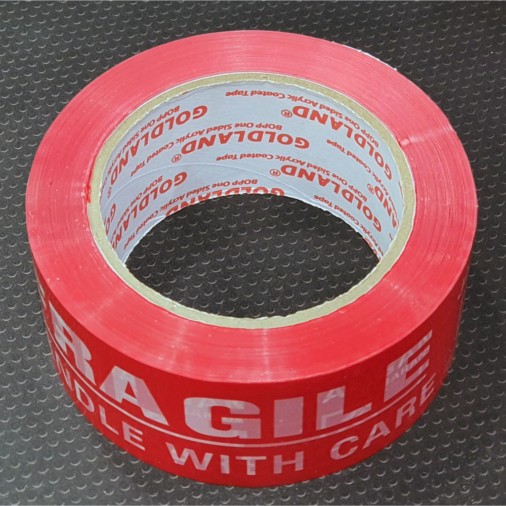 Lakban Fragile Merah 100 Meter