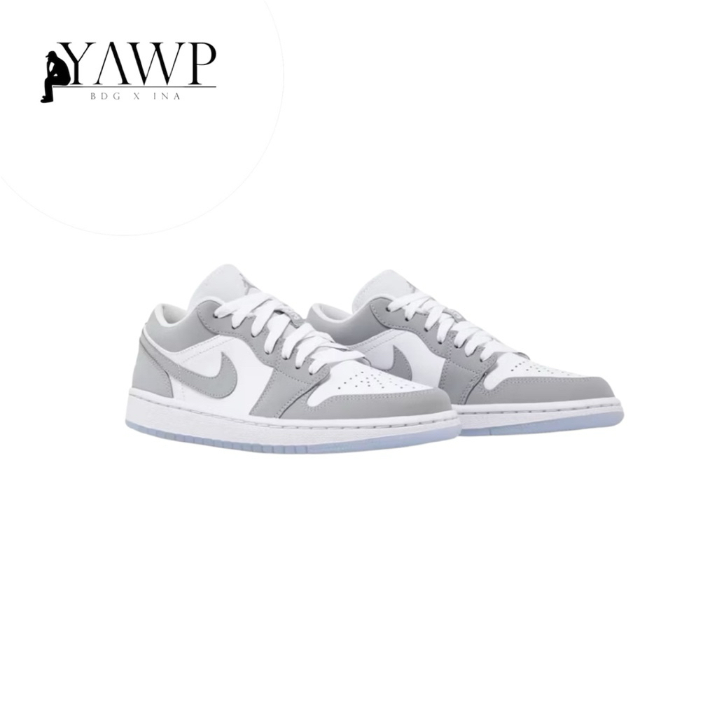 sneaker retro jordan white wolf grey