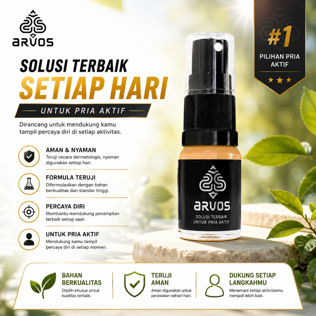 Arvos Spray Obat Kuat Pria Herbal 5ml