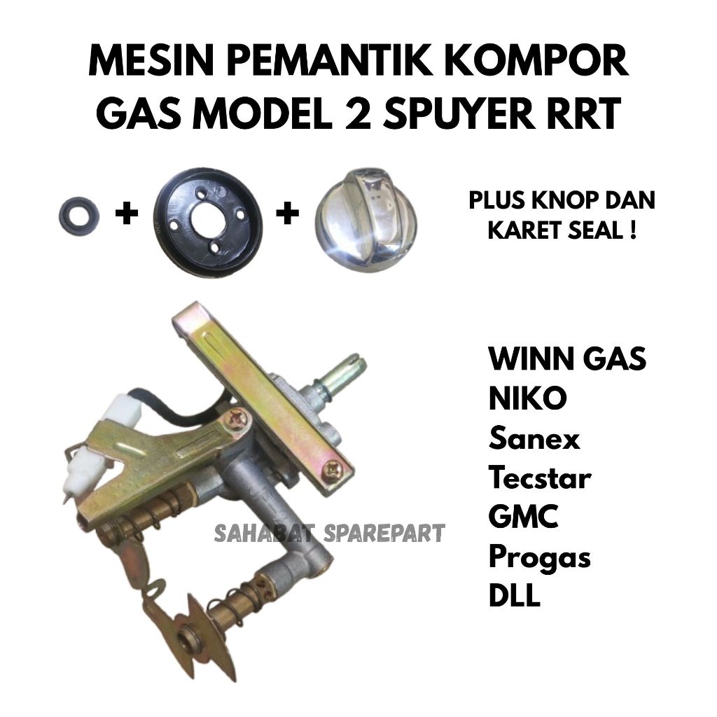 Mesin Pemantik Kompor Gas Model Double Spuyer RRT Umum Universal