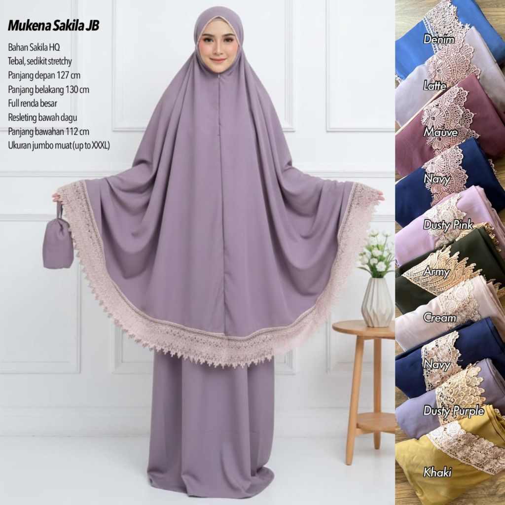MUKENA SAKILA RENDA / MUKENA FREE TAS CANTIK / MUKENA SHAKILA RENDA / JF FASHION