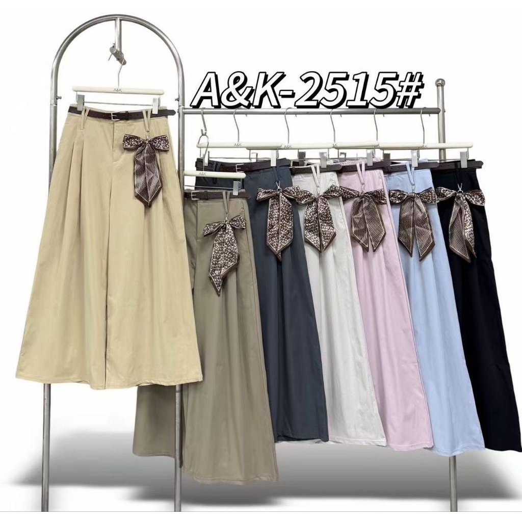 Celana AK kulot plus belt 2515