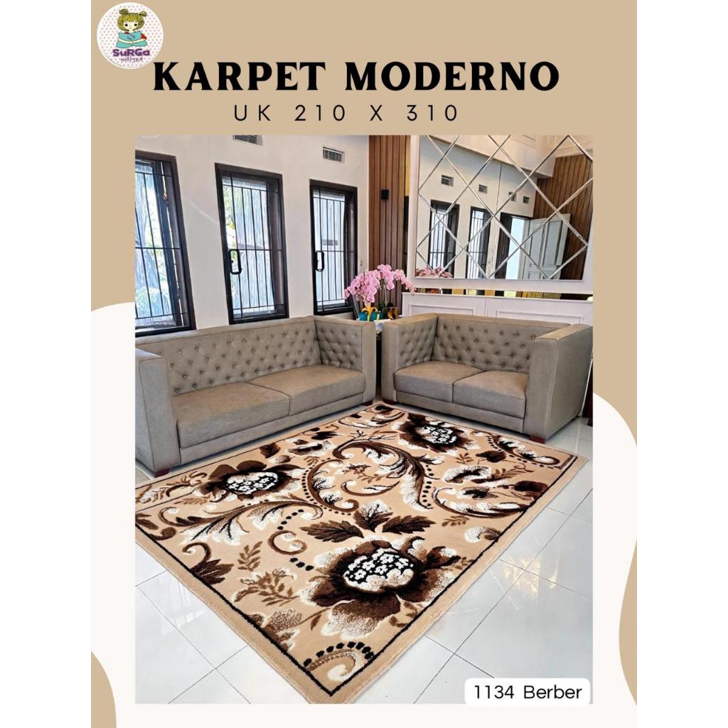 KARPET PERMADANI MODERNO JUMBO UKURAN 210 x 230 CM